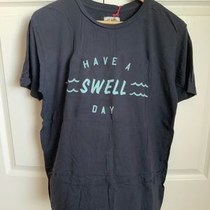 Iron and Resin Indigo Blue Gray Shirt M